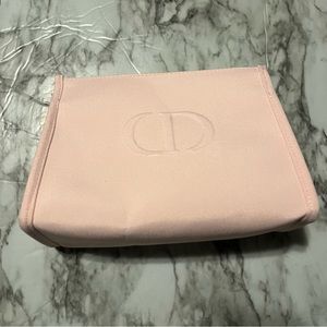 Dior rare pink makeup case with zipper